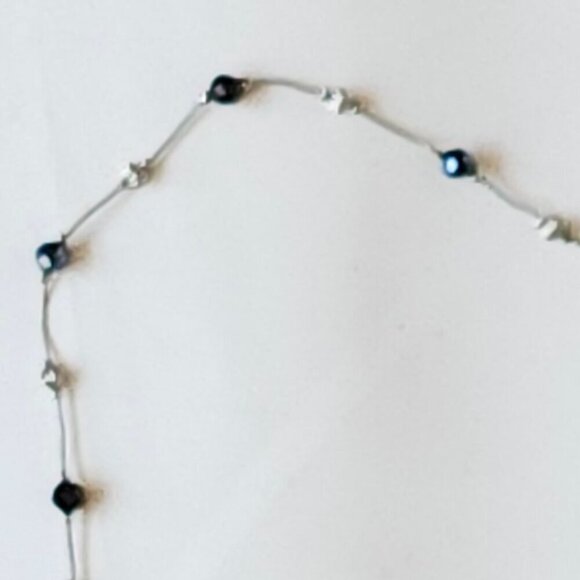 PRETTY Women's Necklace Lot of 3 Grey Pearls Black Beaded Choker TURQUOISE - Picture 6 of 6